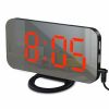 Digital LED Alarm Clock Mirror 2 USB Charger Ports Night Light LED Table Clock Snooze Function Adjustable Brightness Desk Clocks - Black-Red - China