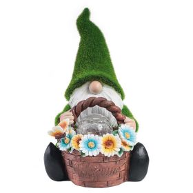 Gnome Night Solar Light Flower Decor Dimming Built-in Photoreceptor System Automatic Garden Decoration Fairy Desk Solar Light - A