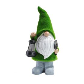 Gnome Night Solar Light Flower Decor Dimming Built-in Photoreceptor System Automatic Garden Decoration Fairy Desk Solar Light - C