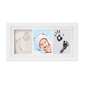 Baby Hand and Footprint Kit, Baby Footprint Kit, Newborn Keepsake Frame - White Clay