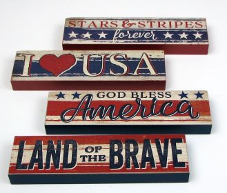 Americana Signs Set of 4 - 049-36510