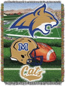 Montana State OFFICIAL Collegiate "Home Field Advantage" Woven Tapestry Throw - 1COL/05101/0090/RET