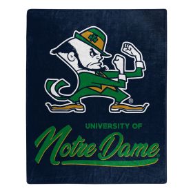 Notre Dame OFFICIAL NCAA "Signature" Raschel Throw Blanket - 1COL/07060/0010/RET