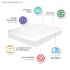 Overfilled Plush Hypoallergenic Down Alternative Waterproof Mattress Pad - as Pic