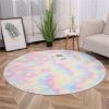 1pc, Non-Slip Plush Round Area Rug for Living Room and Kitchen - Soft and Durable Indoor Floor Mat for Home and Room Decor - 23.62 x 23.62 - Tie-dye D