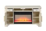 Jasmine TV Stand With Electric Fireplace in Beige - as Pic