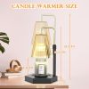 RAINBEAN Candle Warmer Lamp with Timer and Dimmer, Height Adjustable Electric Candle Lamp Warmer for Jar Scented Candles Dimmable Candle Melter - Blac