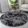 1pc, Non-Slip Plush Round Area Rug for Living Room and Kitchen - Soft and Durable Indoor Floor Mat for Home and Room Decor - 23.62 x 23.62 - Tie-dye B