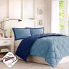 3M Scotchgard Diamond Quilting Reversible Down Alternative Comforter Set - as Pic