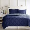 3M Scotchgard Diamond Quilting Reversible Down Alternative Comforter Set - as Pic