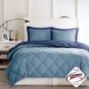 3M Scotchgard Diamond Quilting Reversible Down Alternative Comforter Set - as Pic