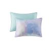 Watercolor Tie Dye Printed Duvet Cover Set with Throw Pillow - as Pic