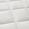 Overfilled Plush Hypoallergenic Down Alternative Waterproof Mattress Pad - as Pic