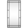 Wall Mirror Black 15.7"x31.5" Rectangle Iron - Black