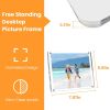 4Pcs Acrylic Photo Frames 5x7In Photo Display Vertically Horizontally Free Standing Desktop Picture Frame  - Transparent