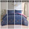 Rainbow Iridescent Metallic Dot Comforter Set - as Pic