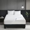 Cool/Warm Reversible Waterproof and Stain Release Mattress Pad - as Pic