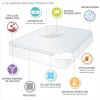 Hypoallergenic 3" Cooling Gel Memory Foam Mattress Topper with Removable Cooling Cover - as Pic