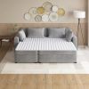 Ultra-Soft Microfiber Waterproof Sofa Bed Mattress Pad - as Pic