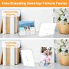 4Pcs Acrylic Photo Frames 5x7In Photo Display Vertically Horizontally Free Standing Desktop Picture Frame  - Transparent