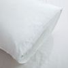 100% Washed Cotton Duvet Cover Set, Durable Fade-Resistant Natural Bedding Set (No Comforter) - White - King