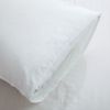 100% Washed Cotton Duvet Cover Set, Durable Fade-Resistant Natural Bedding Set (No Comforter) - White - Queen