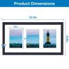 2Pcs Picture Frame 3 Opening Collage Frame 3 5x7IN Photo Black Picture Frame Desktop Wall Mounted Display Frame For Home Decoration - Photo Frame