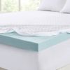 Hypoallergenic 3" Cooling Gel Memory Foam Mattress Topper with Removable Cooling Cover - as Pic