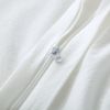 100% Washed Cotton Duvet Cover Set, Durable Fade-Resistant Natural Bedding Set (No Comforter) - White - Queen